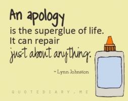 Apologise quote #1