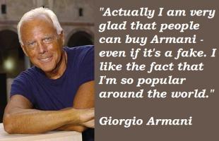 Armani quote #1