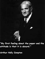 Arthur Holly Compton's quote #1