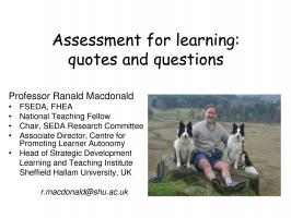 Assessment quote #2