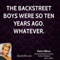 Backstreet quote #1