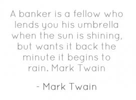 Banker quote #1