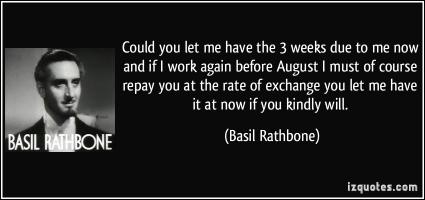 Basil Rathbone's quote #2