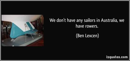 Ben Lexcen's quote #1