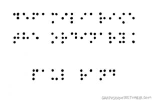 Braille quote #1