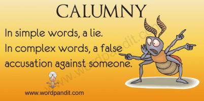 Calumny quote #1