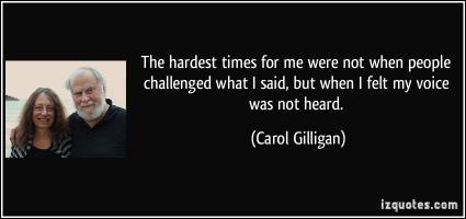 Carol Gilligan's quote