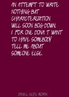 Characterization quote