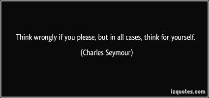 Charles Seymour's quote #1