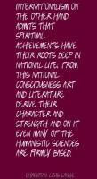 Christian Lous Lange's quote