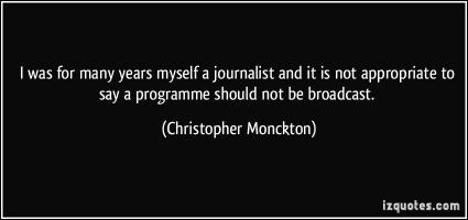 Christopher Monckton's quote