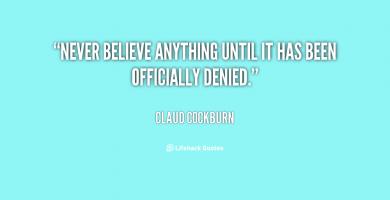 Claud Cockburn's quote