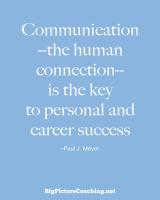 Communicates quote #2