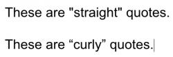 Curly quote #1