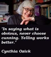 Cynthia Ozick's quote