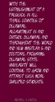 Delaware State University quote #2