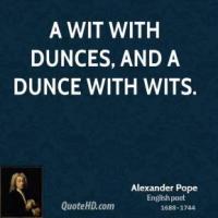 Dunce quote #1