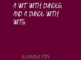 Dunce quote #1