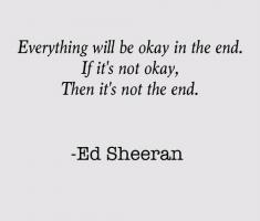 Ed Sheeran's quote