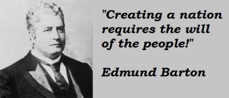 Edmund Barton's quote