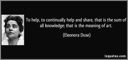 Eleonora Duse's quote #1