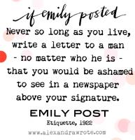 Emily Post's quote #2