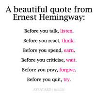 Ernest Hemingway quote #2