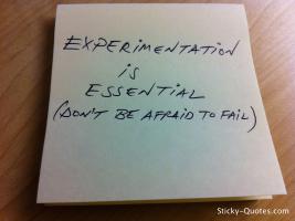 Experimentation quote #2