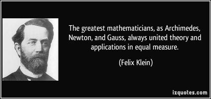 Felix Klein's quote #2