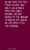 Frank O'Hara's quote