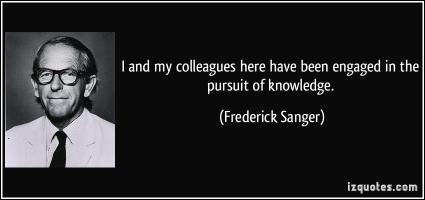 Frederick Sanger's quote