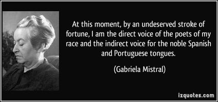Gabriela Mistral's quote