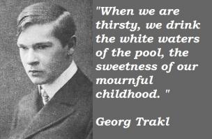 Georg Trakl's quote