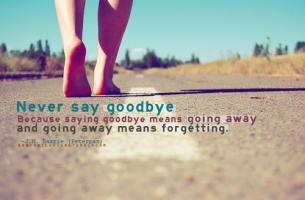 Going Away quote