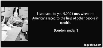 Gordon Sinclair's quote