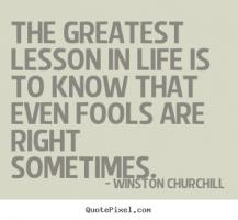 Greatest Lesson quote #2