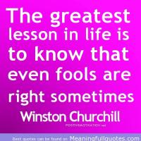 Greatest Lesson quote #2