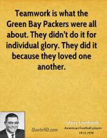 Green Bay Packers quote #2