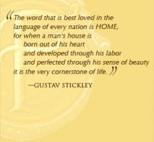 Gustav Stickley's quote