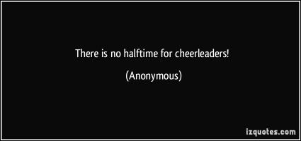 Halftime quote #1