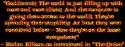 Harlan Ellison's quote