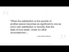 Harry Stack Sullivan's quote