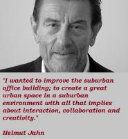Helmut Jahn's quote