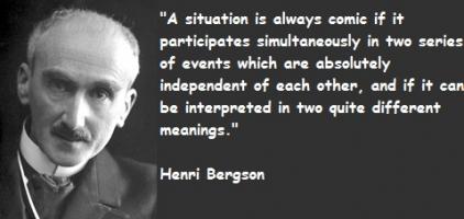 Henri Bergson's quote