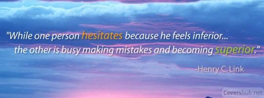 Hesitates quote #1