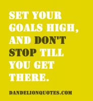 High Goals quote #2