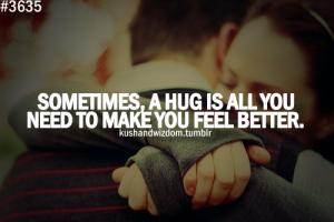 Hugging quote