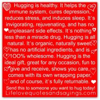 Hugging quote #2