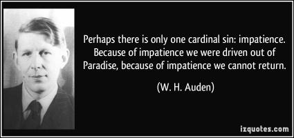 Impatience quote #2