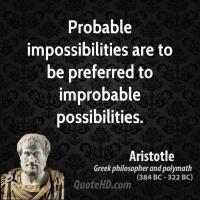 Impossibilities quote #2